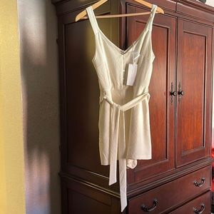 Offwhite Lush mini romper with tye - NWT